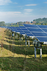 Image showing solar panel renewable energy field