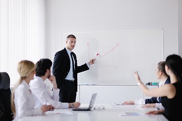 Image showing business people in a meeting at office