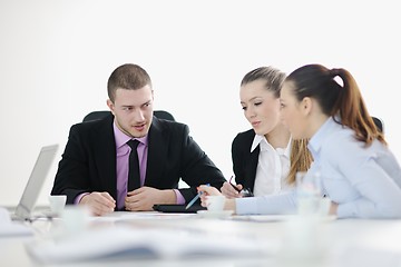 Image showing Group of young business people at meeting