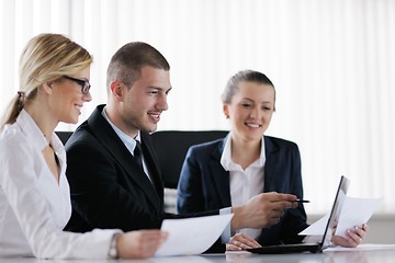 Image showing business people in a meeting at office