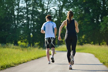 Image showing couple jogging