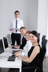 Image showing business people group working in customer and helpdesk office