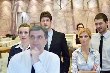 Image showing business people group on seminar