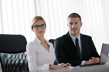 Image showing business people in a meeting at office