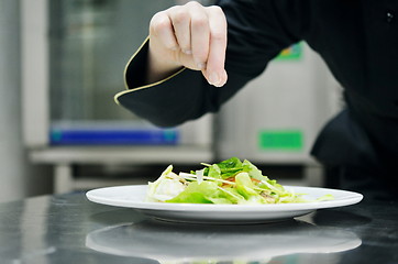 Image showing chef preparing meal