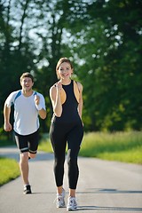 Image showing couple jogging