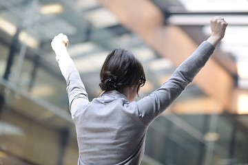 Image showing business woman freedom