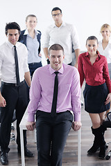 Image showing young business man at meeting