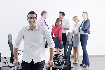 Image showing young business man at meeting