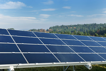 Image showing solar panel renewable energy field