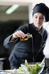 Image showing chef preparing meal