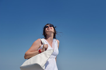 Image showing happy woman outdoor