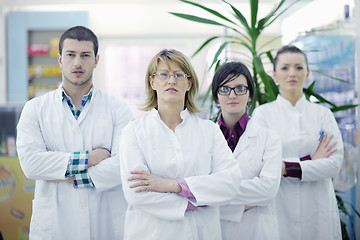 Image showing pharmacy drugstore people team