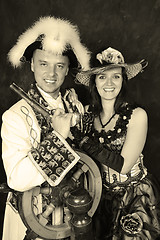 Image showing retro couple