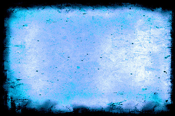 Image showing Blue aged paper