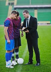 Image showing professional sport manager and coach