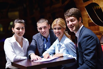 Image showing business people in a meeting at office