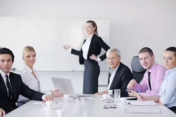 Image showing business people group on meeting