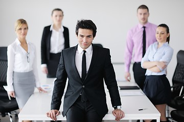 Image showing young business man at meeting