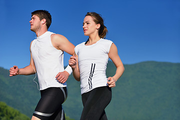 Image showing couple jogging