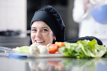 Image showing chef preparing meal