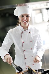 Image showing chef preparing meal