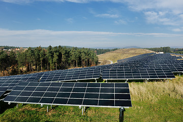 Image showing solar panel renewable energy field