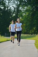 Image showing couple jogging