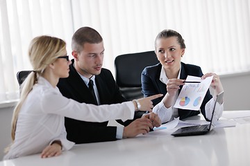 Image showing business people in a meeting at office