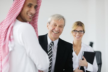 Image showing Arabic business man at meeting