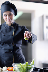 Image showing chef preparing meal