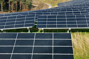 Image showing solar panel renewable energy field