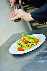 Image showing chef preparing meal