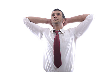 Image showing business man isolated over white background