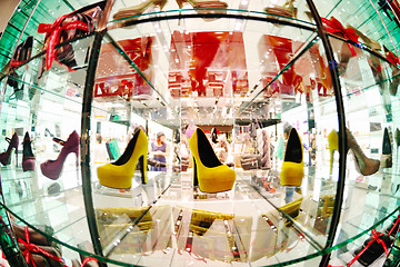 Image showing woman shoes in store