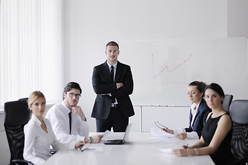 Image showing business people in a meeting at office