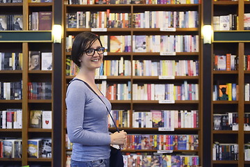 Image showing female in library