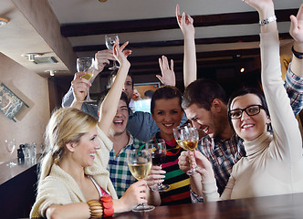 Image showing Group of happy young people