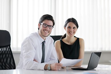 Image showing business people in a meeting at office