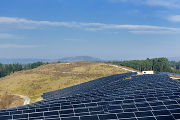 Image showing solar panel renewable energy field