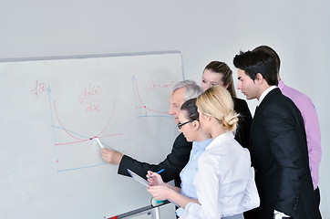 Image showing Senior business man giving a presentation