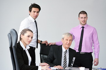 Image showing business people group on meeting