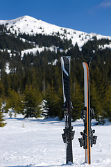 Image showing winter woman ski