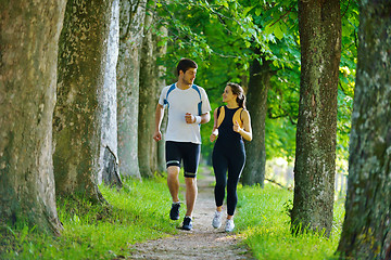 Image showing couple jogging