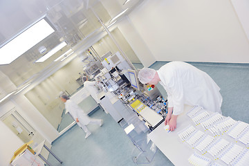 Image showing medical factory and production indoor