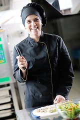 Image showing chef preparing meal