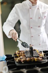 Image showing chef preparing meal