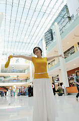 Image showing happy woman shopping