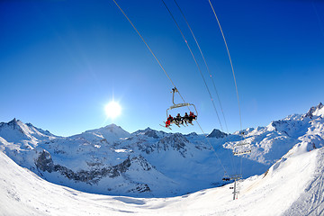 Image showing Ski lift