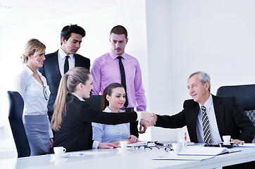 Image showing business people group on meeting